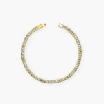 4MM ICED TENNIS BRACELET - 18K GOLD