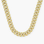14MM LINKED CUBANS CHAIN - 18K GOLD