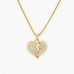 FREE | BROKEN HEART CHAIN - 18K GOLD