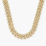 14MM PRONG CUBAN CHAIN - 18K GOLD