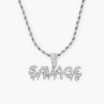 FREE | ICED SAVAGE ROPE CHAIN - SILVER