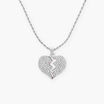 FREE | BROKEN HEART CHAIN - SILVER