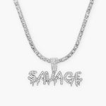 FREE | ICED SAVAGE TENNIS CHAIN - SILVER