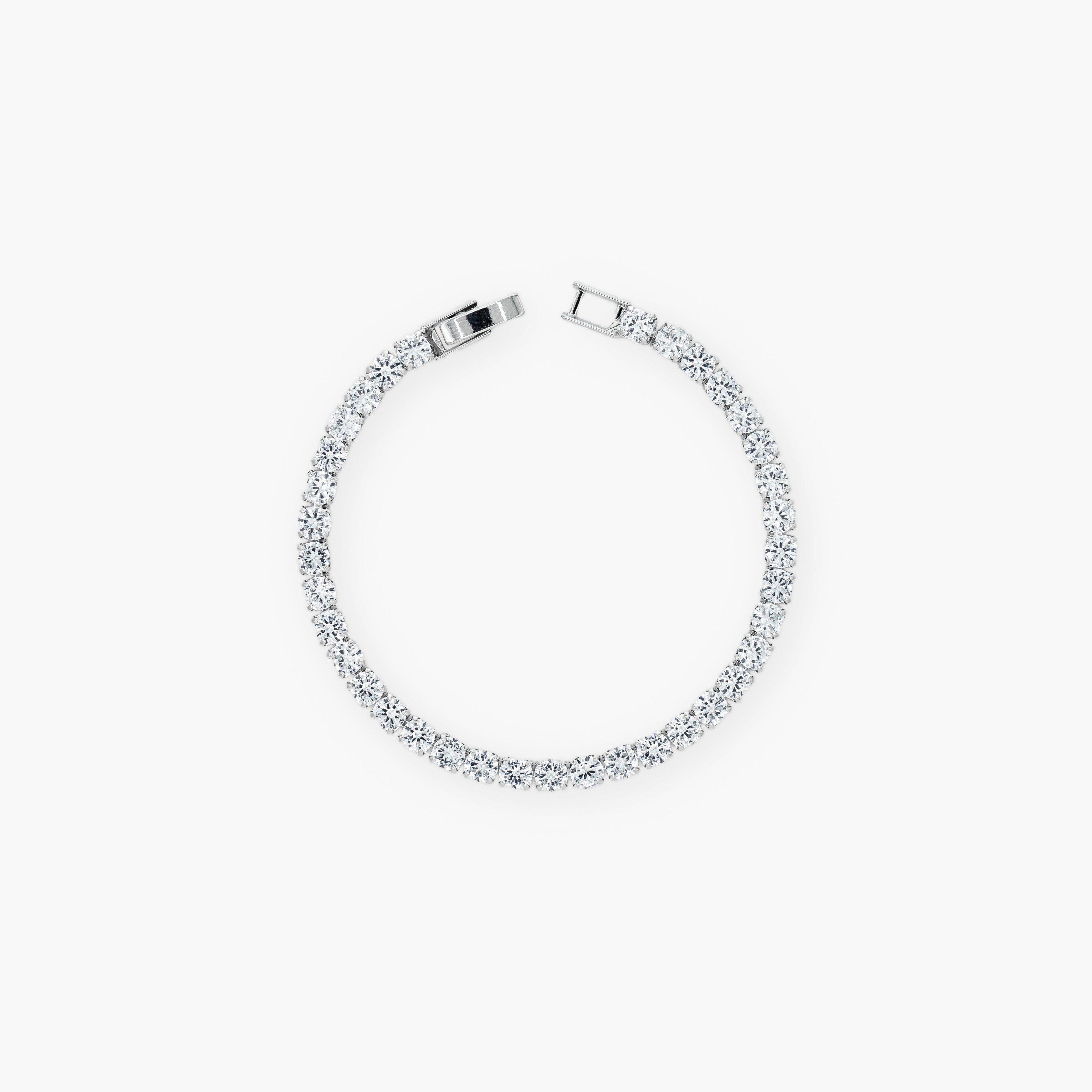 DIAMOND TENNIS BRACELET - SILVER
