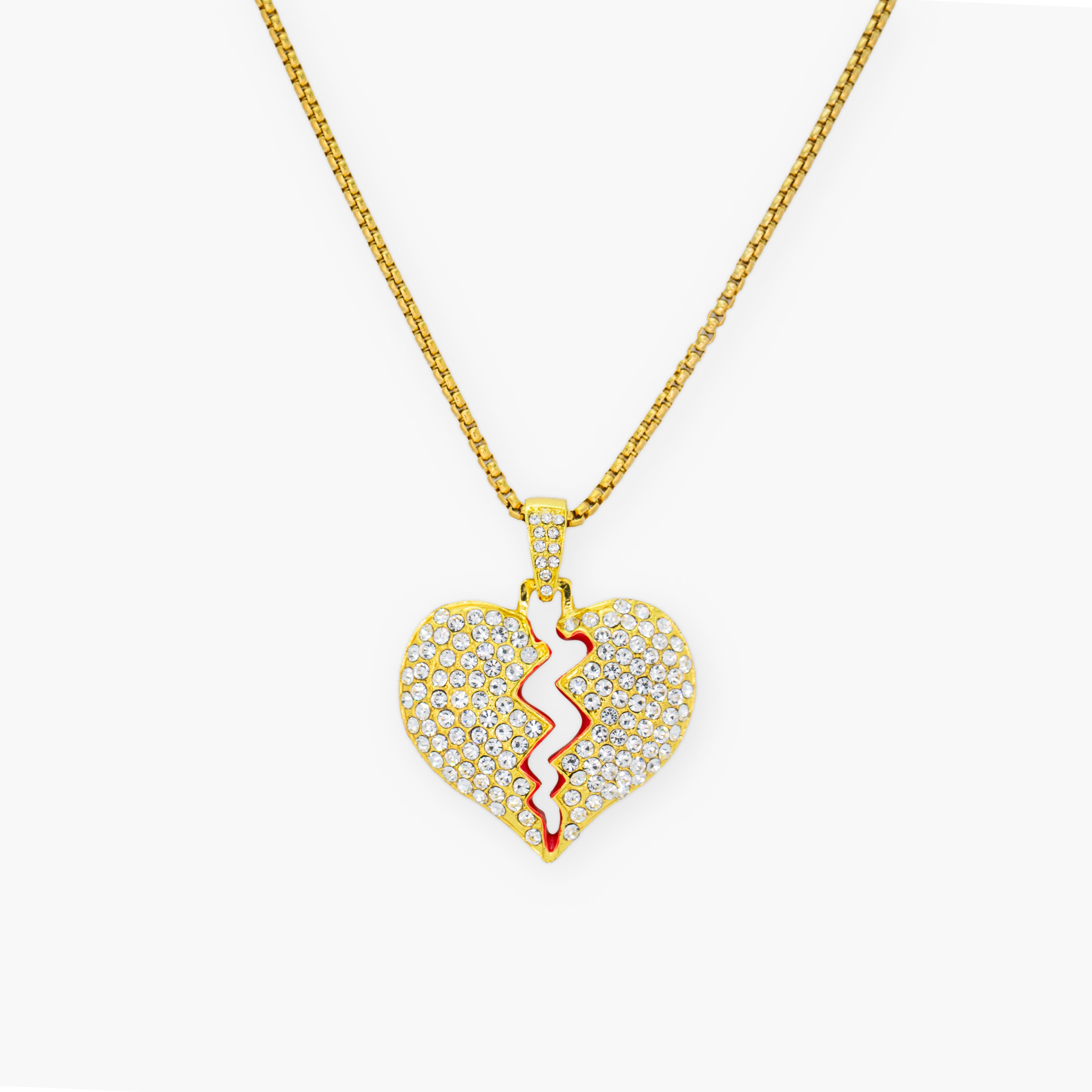 FREE | BROKEN HEART CHAIN - 18K GOLD