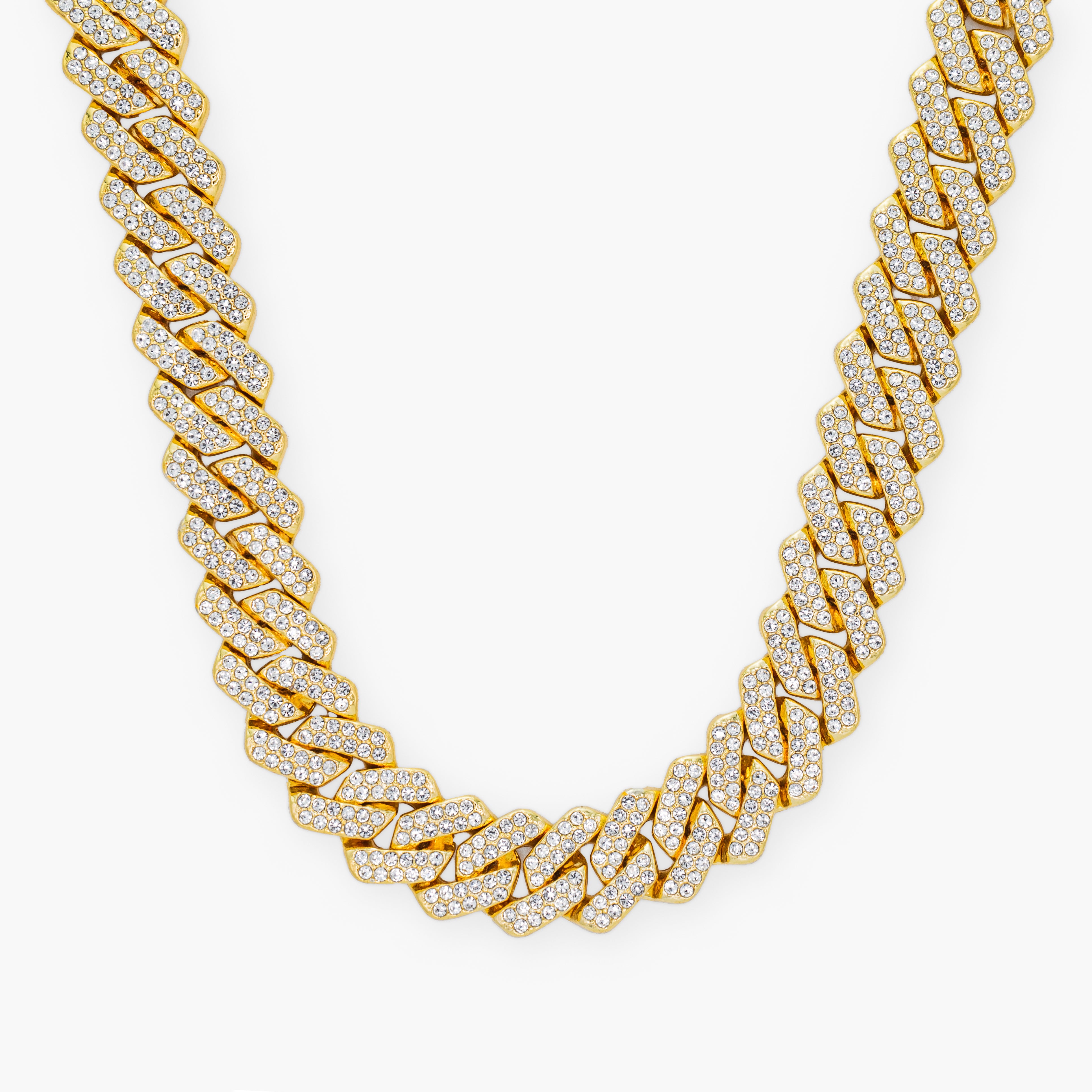 14MM PRONG CUBAN CHAIN - 18K GOLD