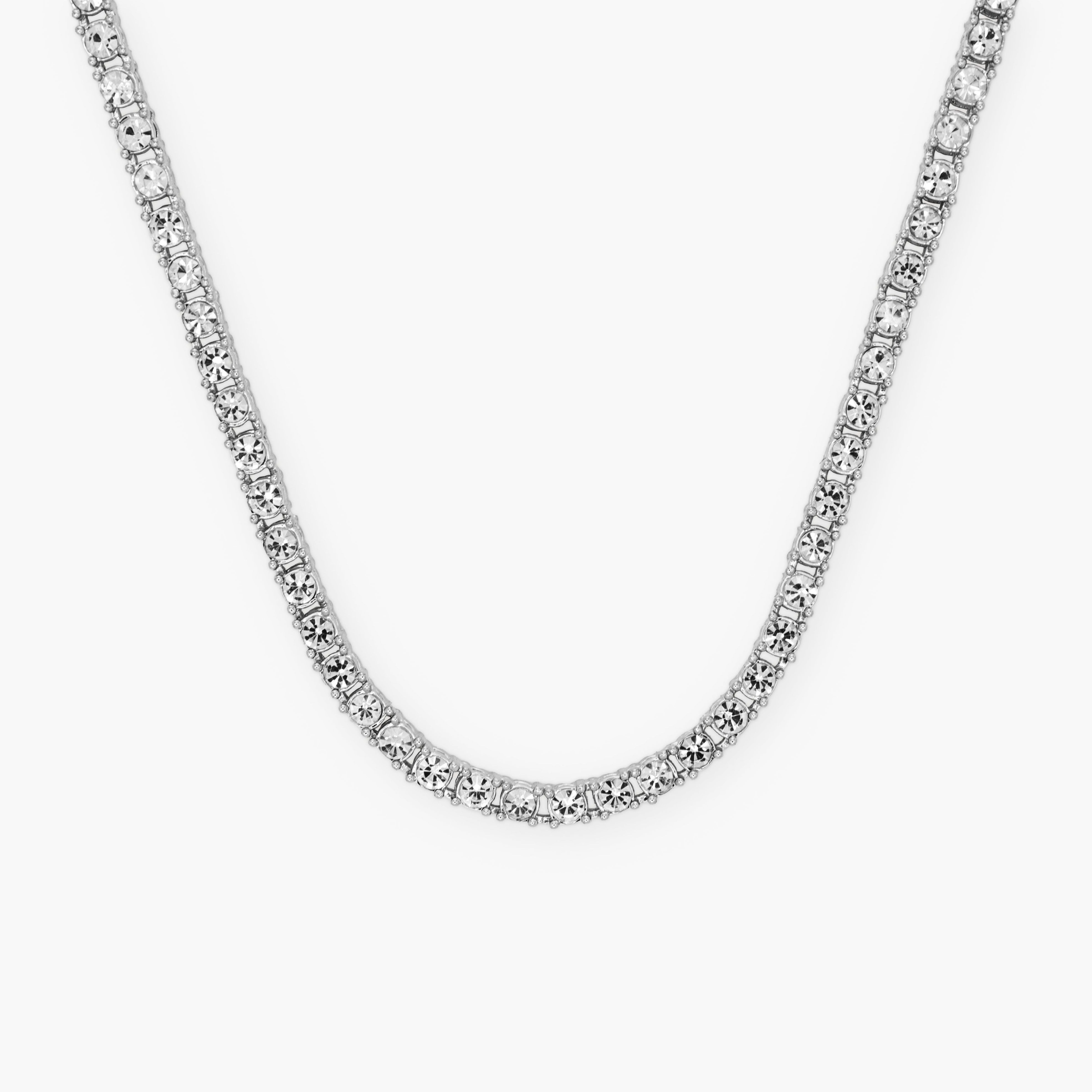 FREE | 4MM TENNIS DIAMOND CHAIN - SILVER