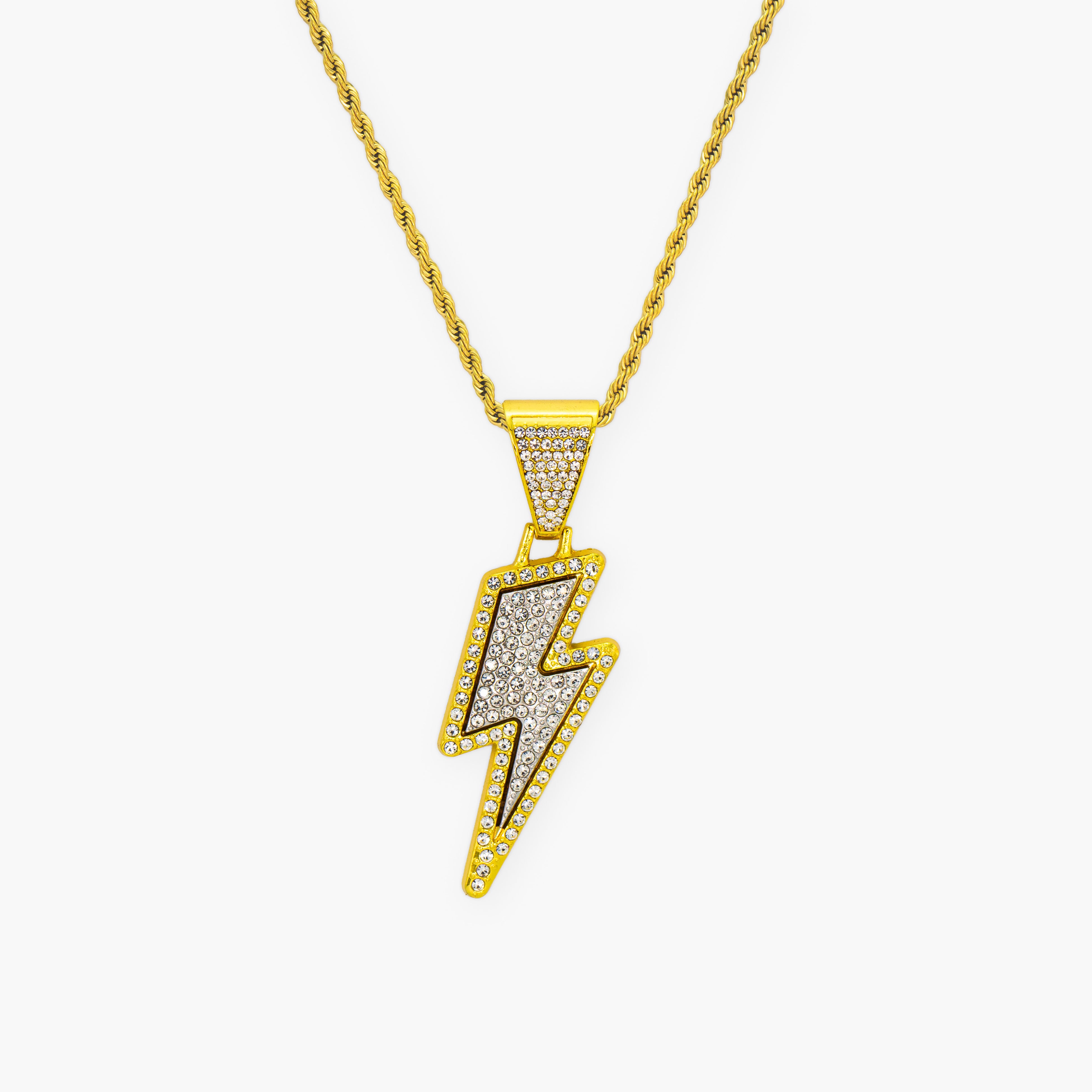 LIGHTNING ROPE CHAIN - 18K GOLD