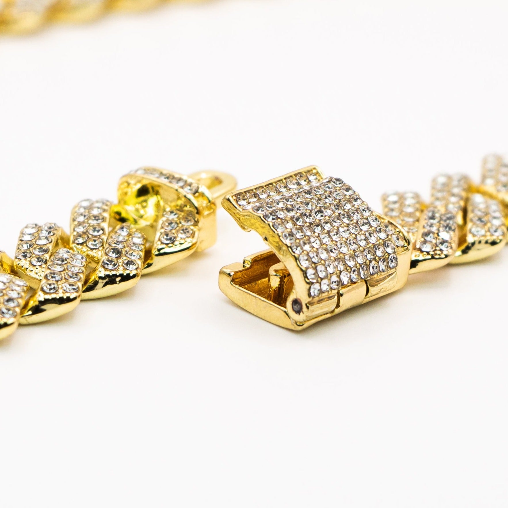 14MM PRONG CUBAN CHAIN - 18K GOLD
