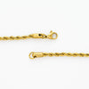 LIGHTNING ROPE CHAIN - 18K GOLD