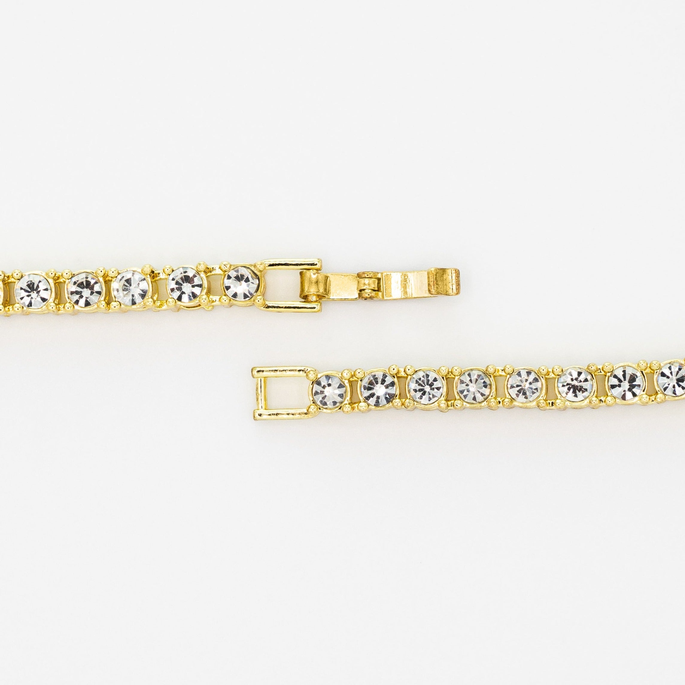 4MM ICED TENNIS BRACELET - 18K GOLD