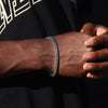 4MM ICED TENNIS BRACELET - SILVER