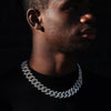 20MM ICED PRONG CHAIN - 18K GOLD