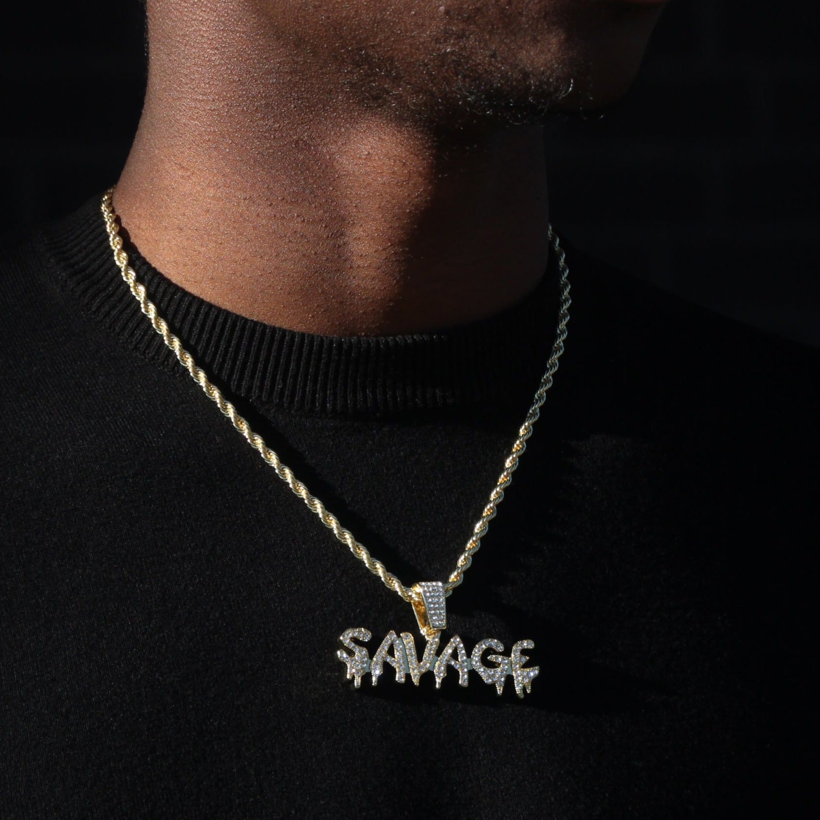 FREE | ICED SAVAGE ROPE CHAIN - 18K GOLD
