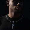 CROSS ROPE CHAIN - SILVER
