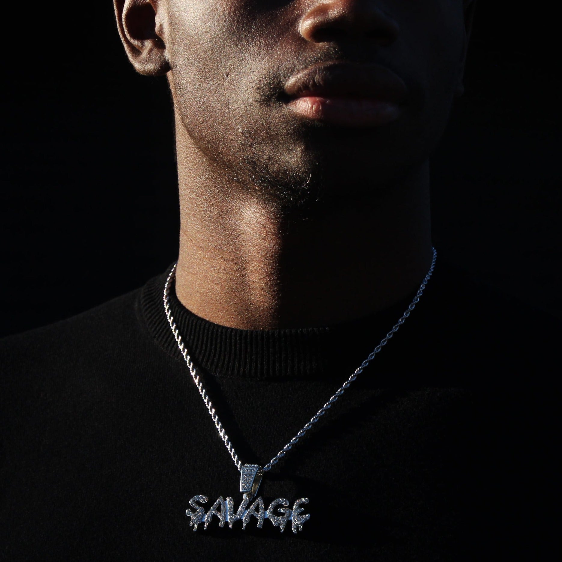 FREE | ICED SAVAGE ROPE CHAIN - SILVER