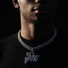 NO LOVE 14MM CUBAN CHAIN - SILVER