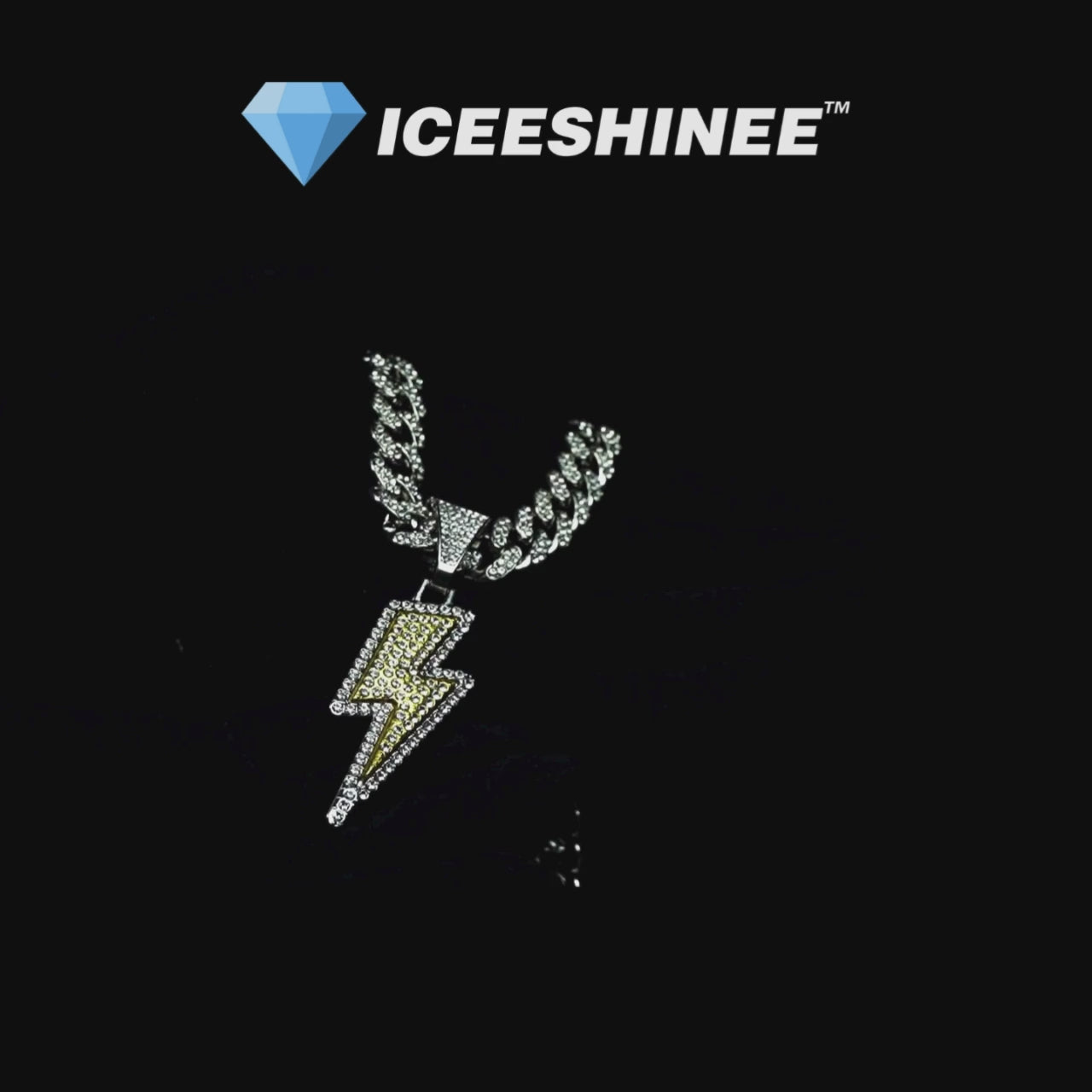 LIGHTNING 14MM CUBAN CHAIN - SILVER