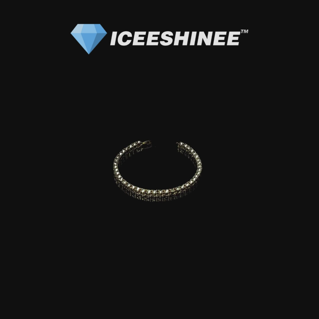 4MM ICED TENNIS BRACELET - 18K GOLD