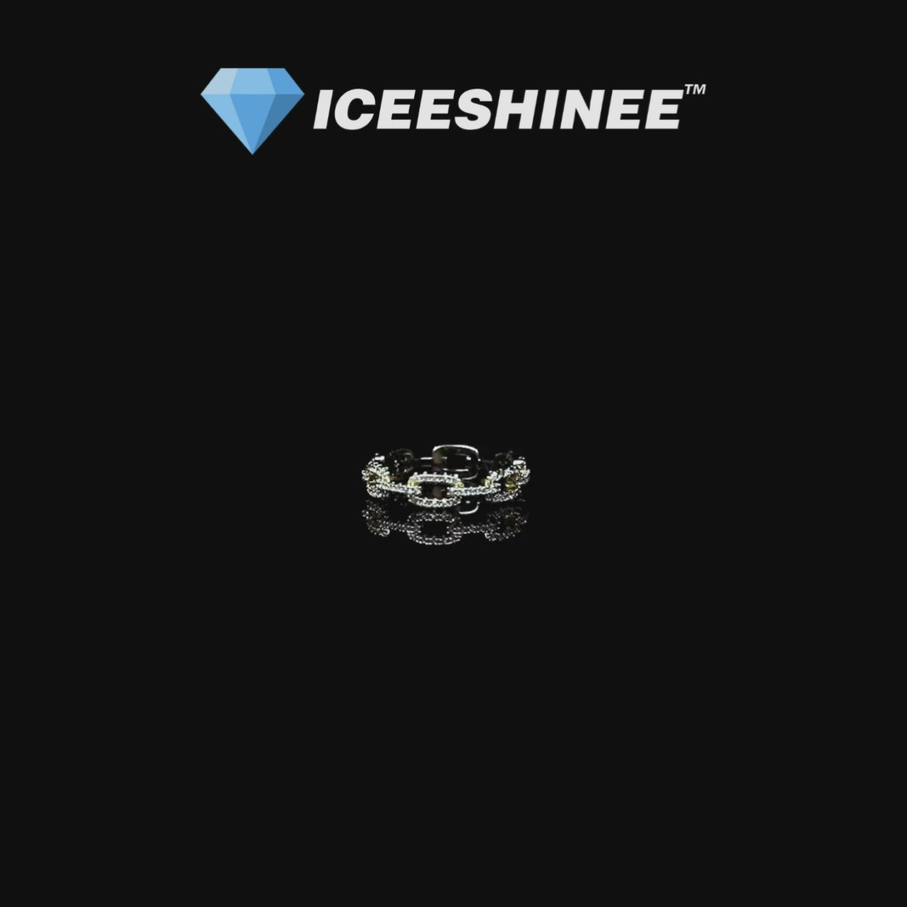 LINKED SQUARES RING - 18K GOLD