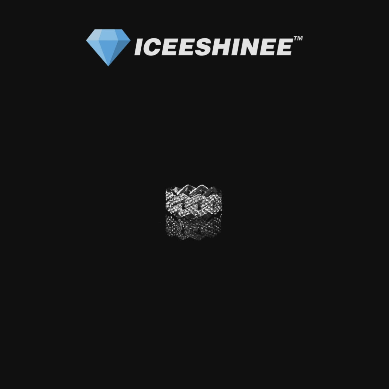 MIAMI ICED RING - SILVER